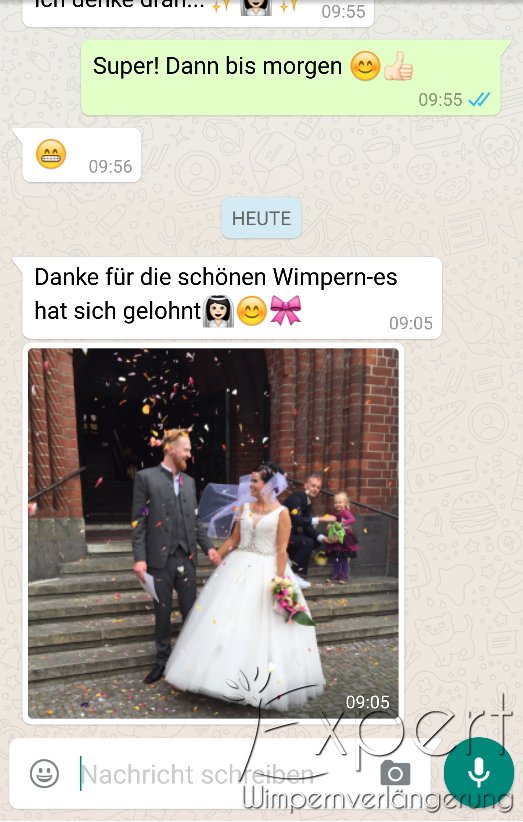Wimpernverlängerung zur Hochzeit Berlin